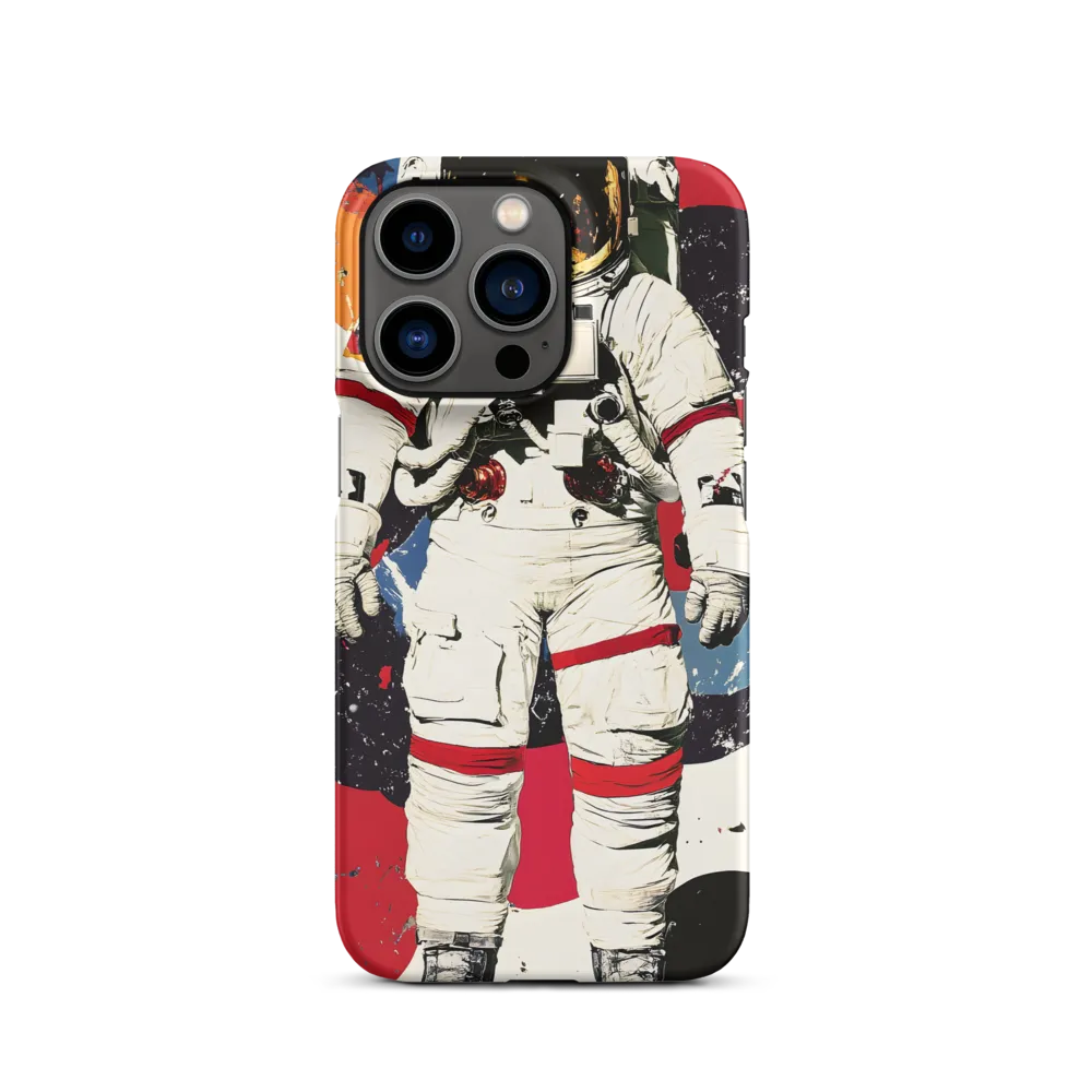 Astronaut in Colorful Abstract Background | Phone Case