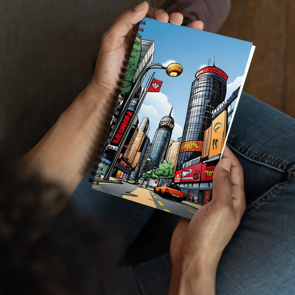 Comic Book Cityscape 
 Spiral Notebook | 140 pages