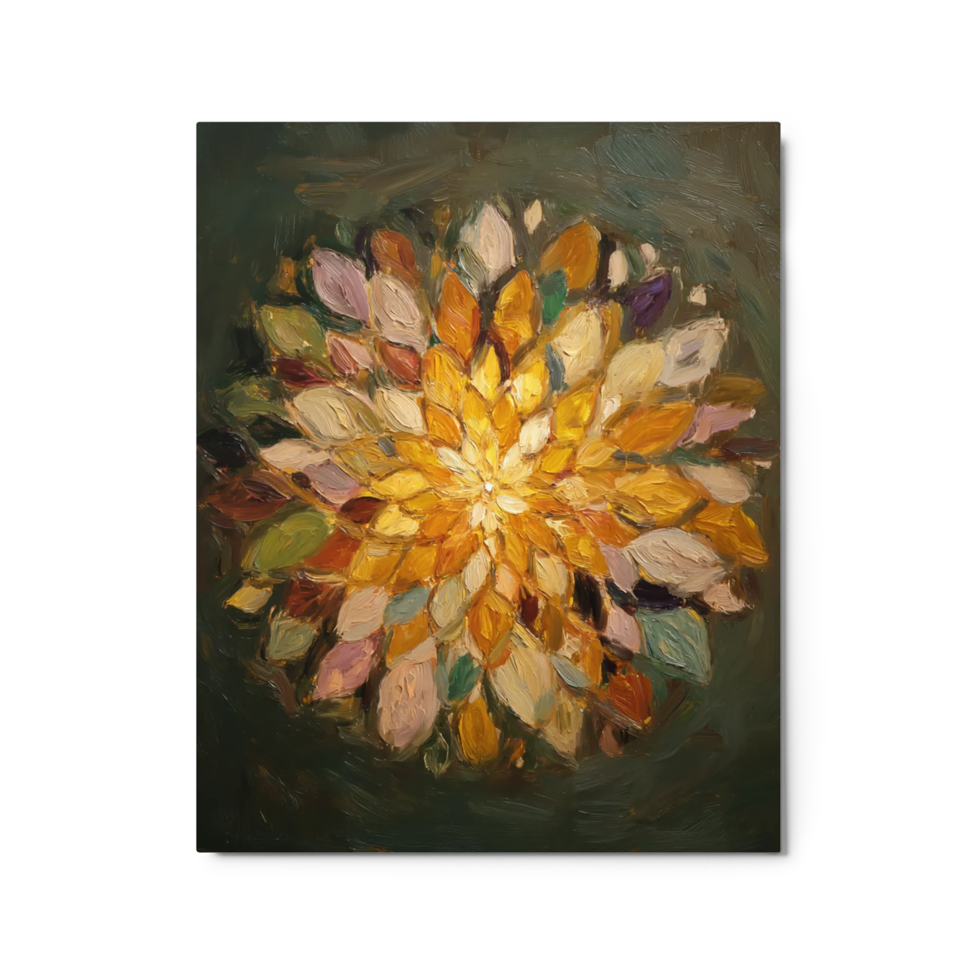 Golden Bloom Impasto