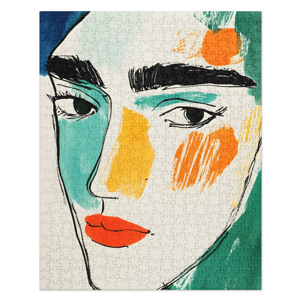 Expressive Color Portrait 
 Jigsaw Puzzle