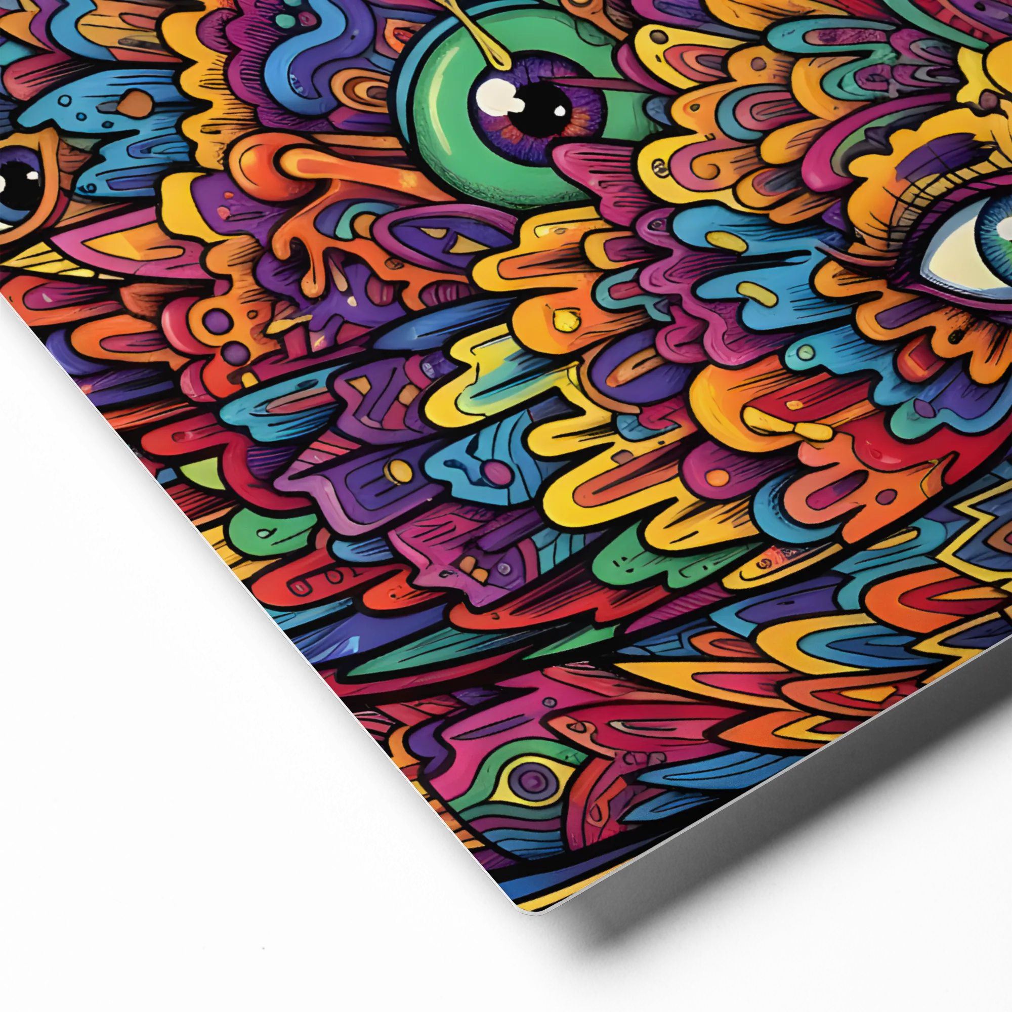 Psychedelic Swan 
 Canvas | 8″x 8″
