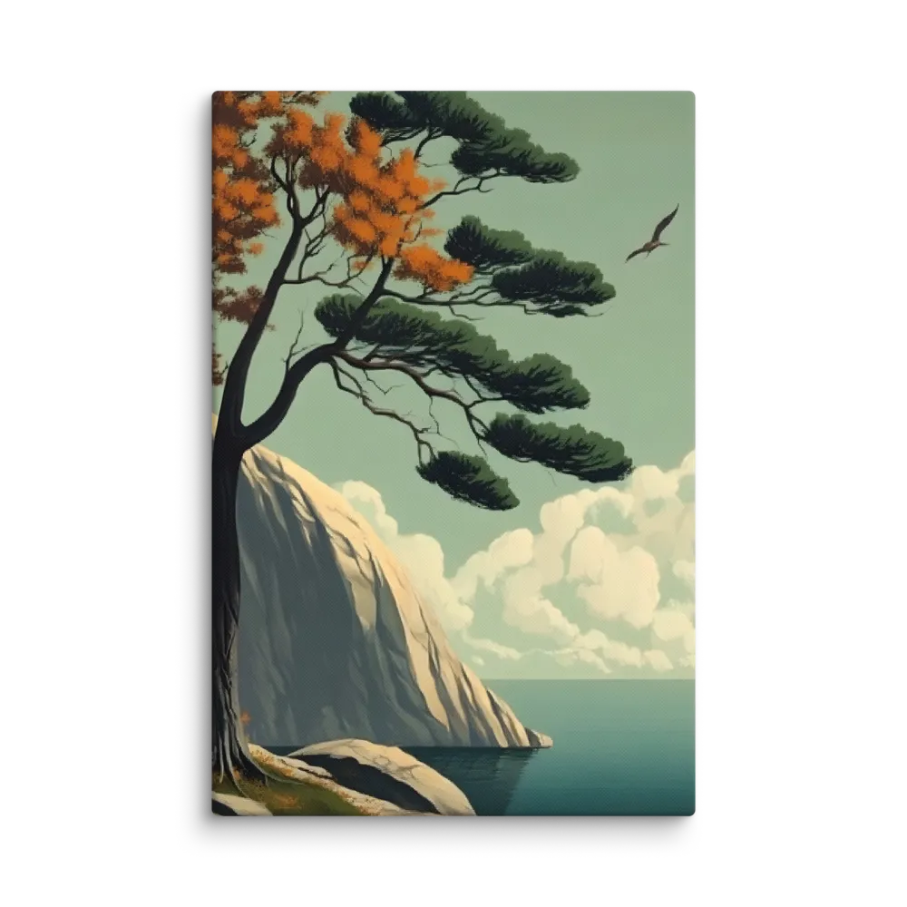 Serene Coastal Pines 
 Canvas | 32″x 48″