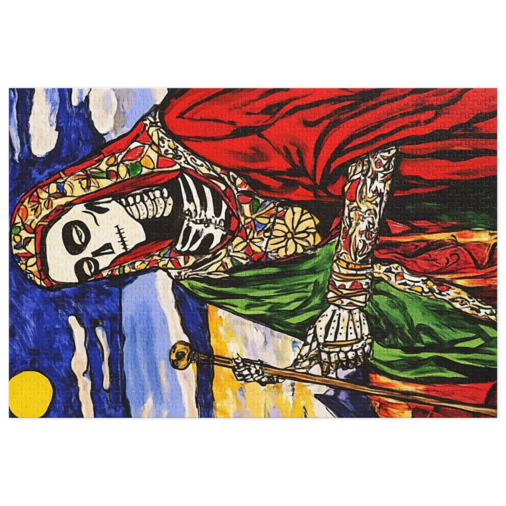 Skeleton Figure in Colorful Robes | Jigsaw Puzzle (252/520 pieces)