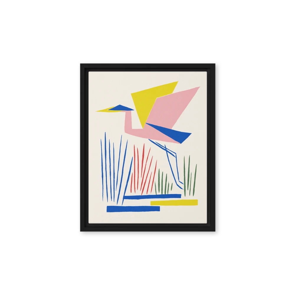 Heron in the Reeds | Art Print