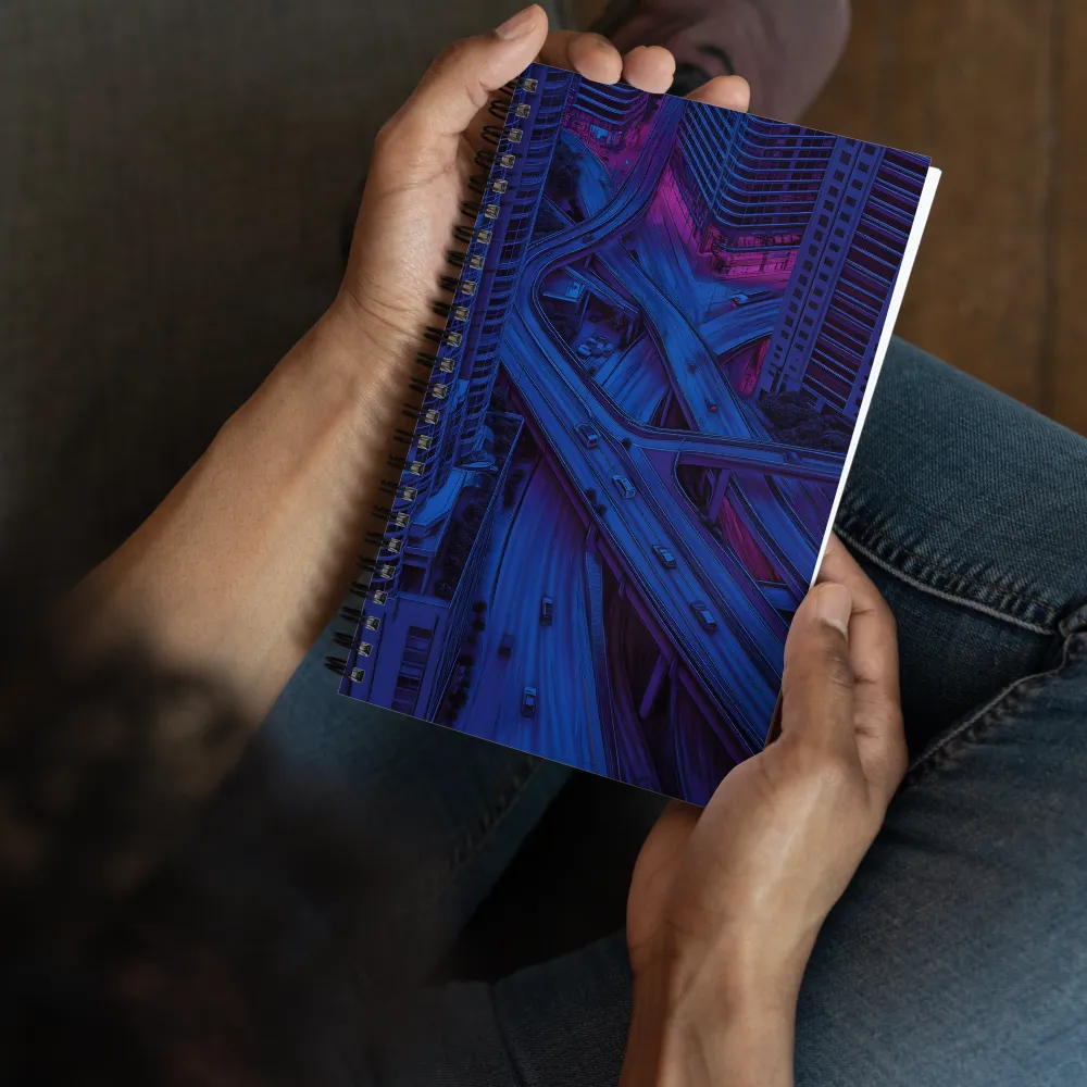 Urban Overpass Glimmer 
 Spiral Notebook | 140 pages