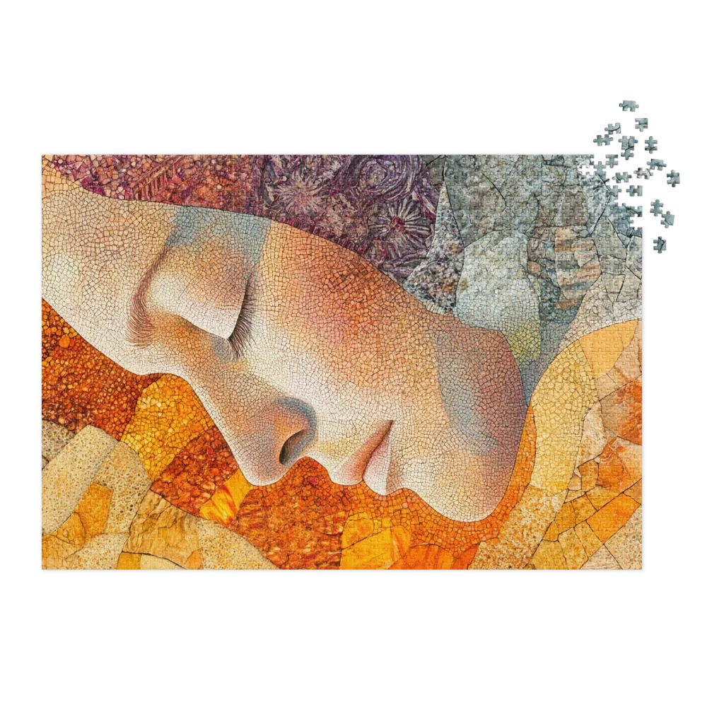 Abstract Female Face Portrait