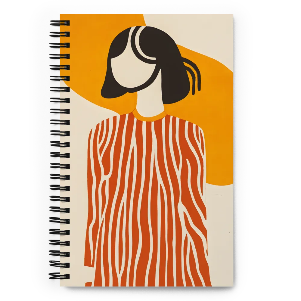 Abstract Faceless Woman 
 Spiral Notebook | 140 pages