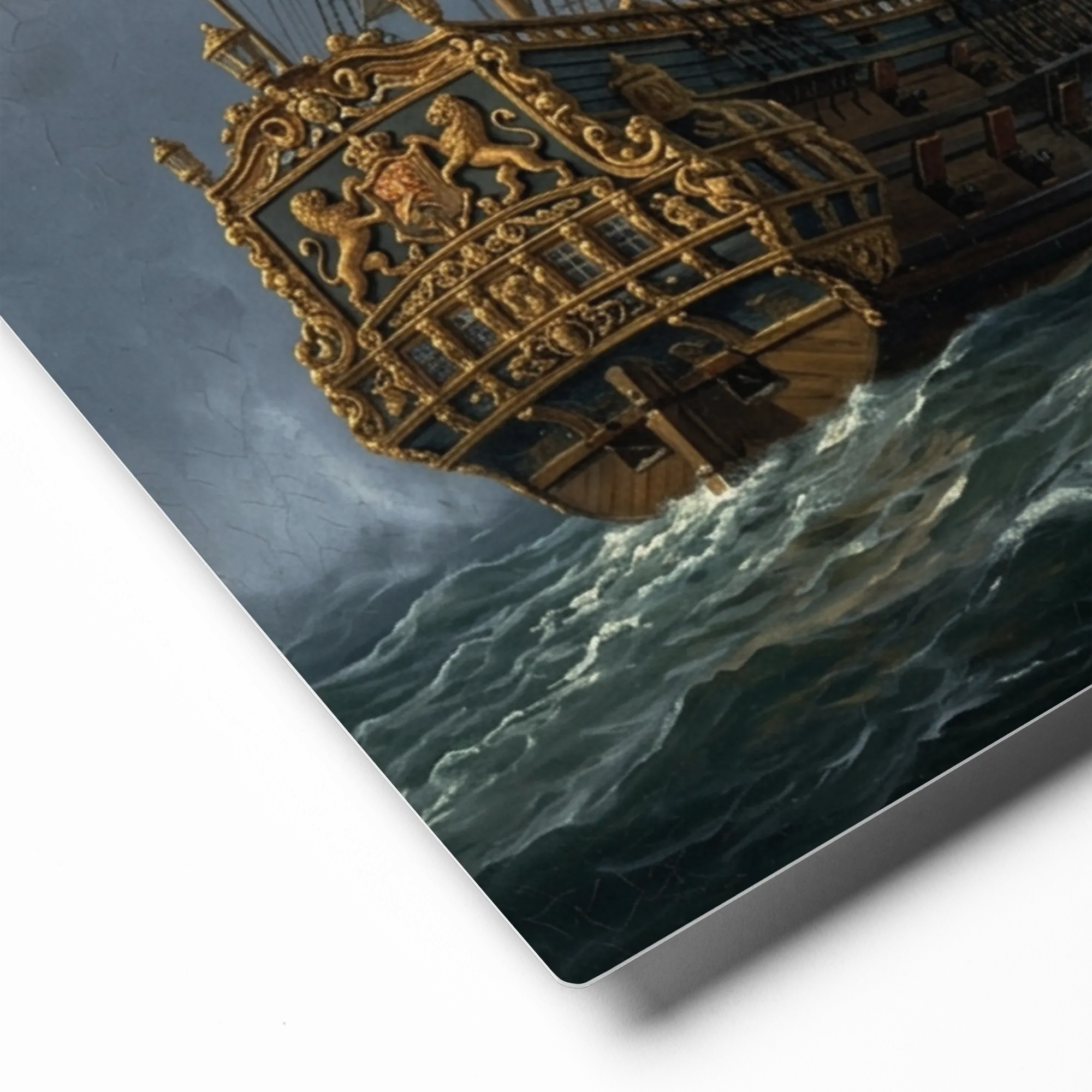 Sailing Ships in Stormy Seas 
 Canvas | 20″x 28″