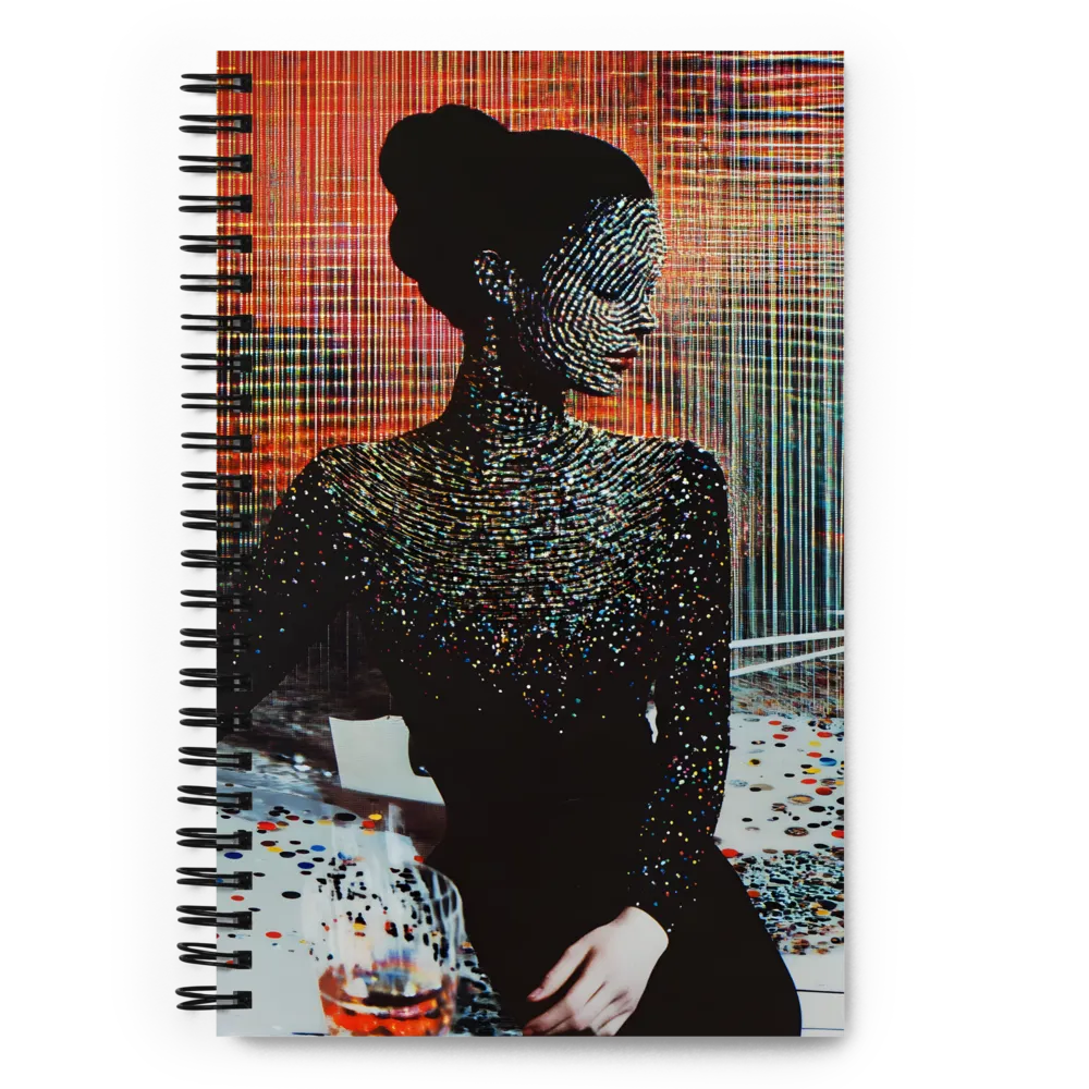 Digital Pointillism Portrait 
 Spiral Notebook | 140 pages