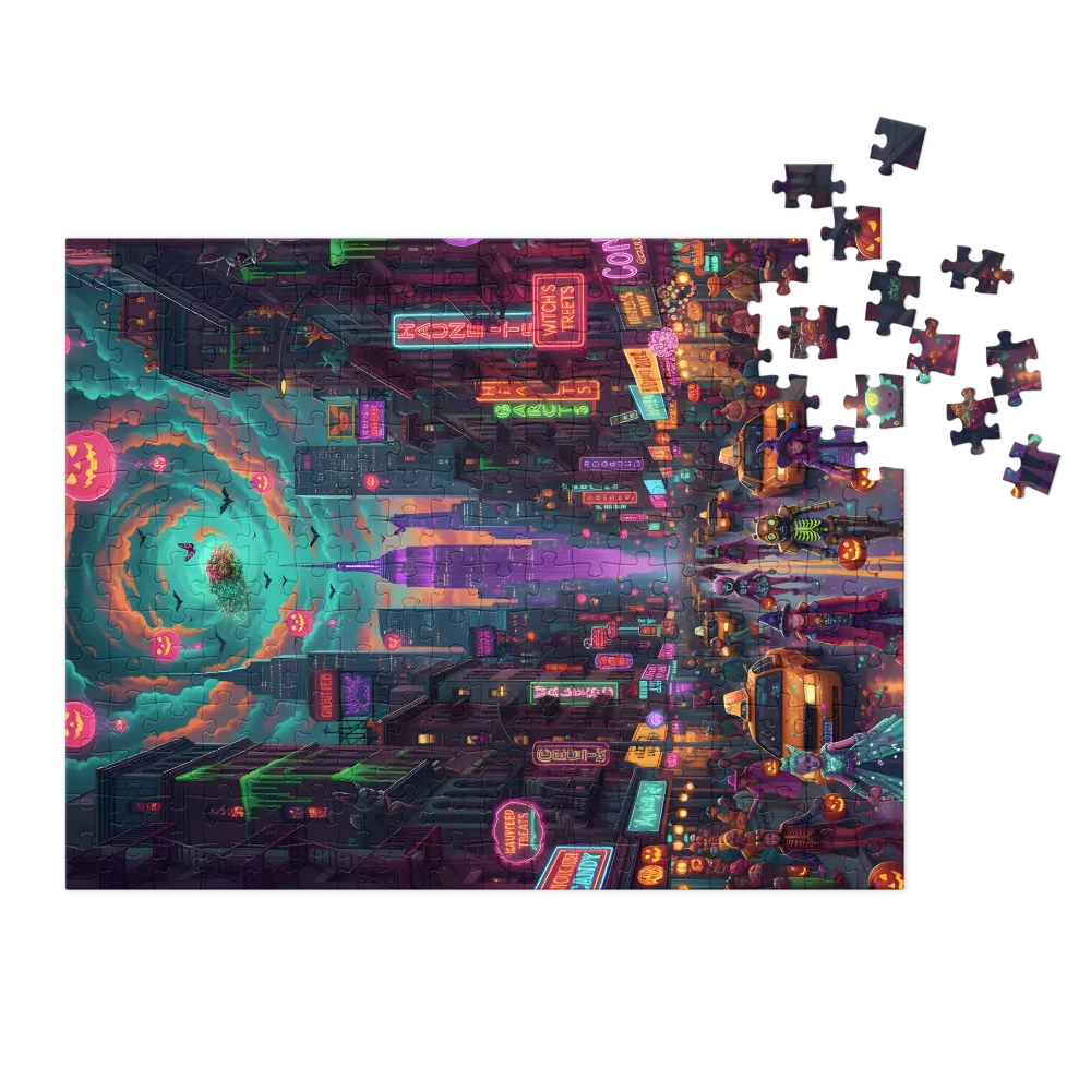 Neon Halloween Parade | Jigsaw Puzzles