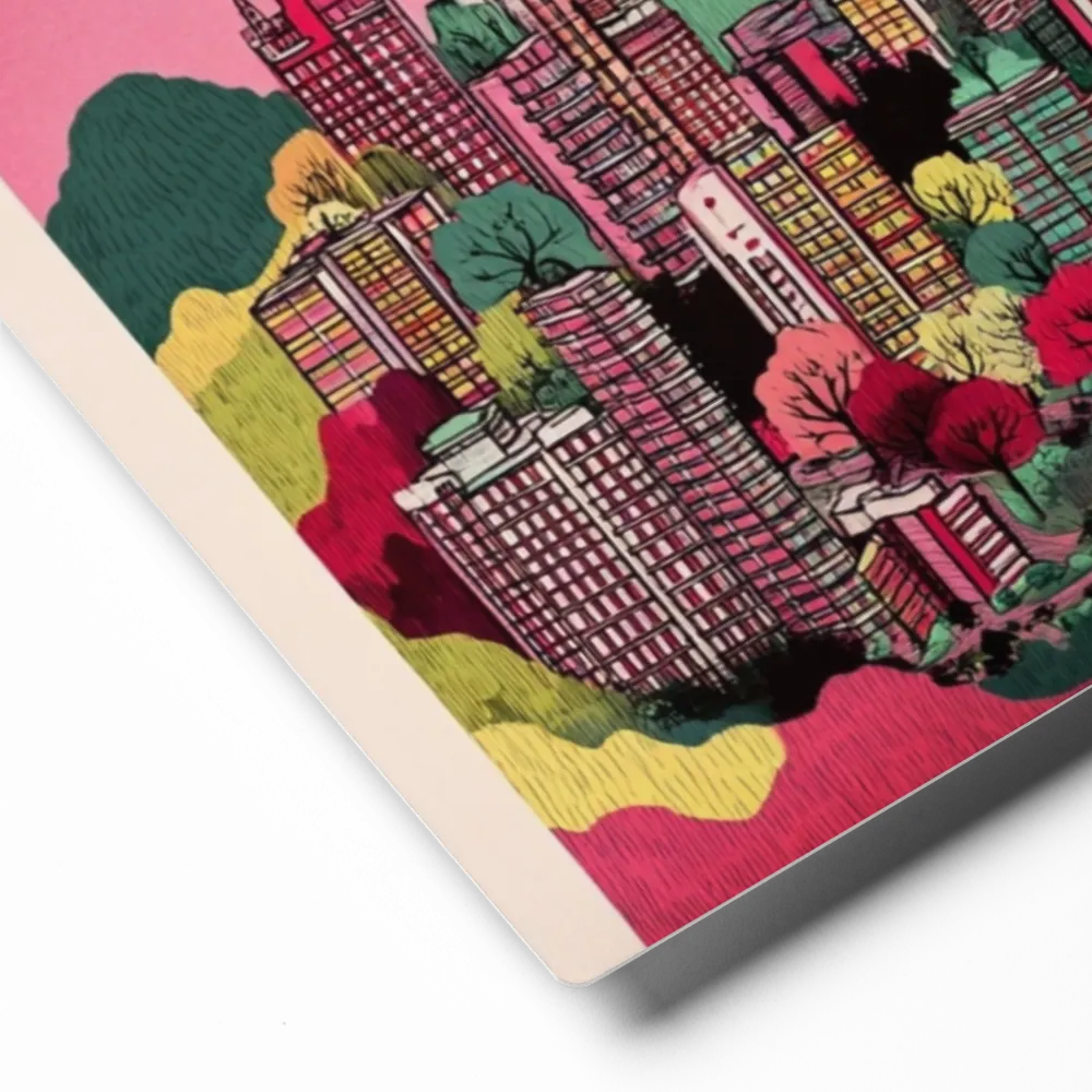 Pink Horizon Metropolis | Art Print