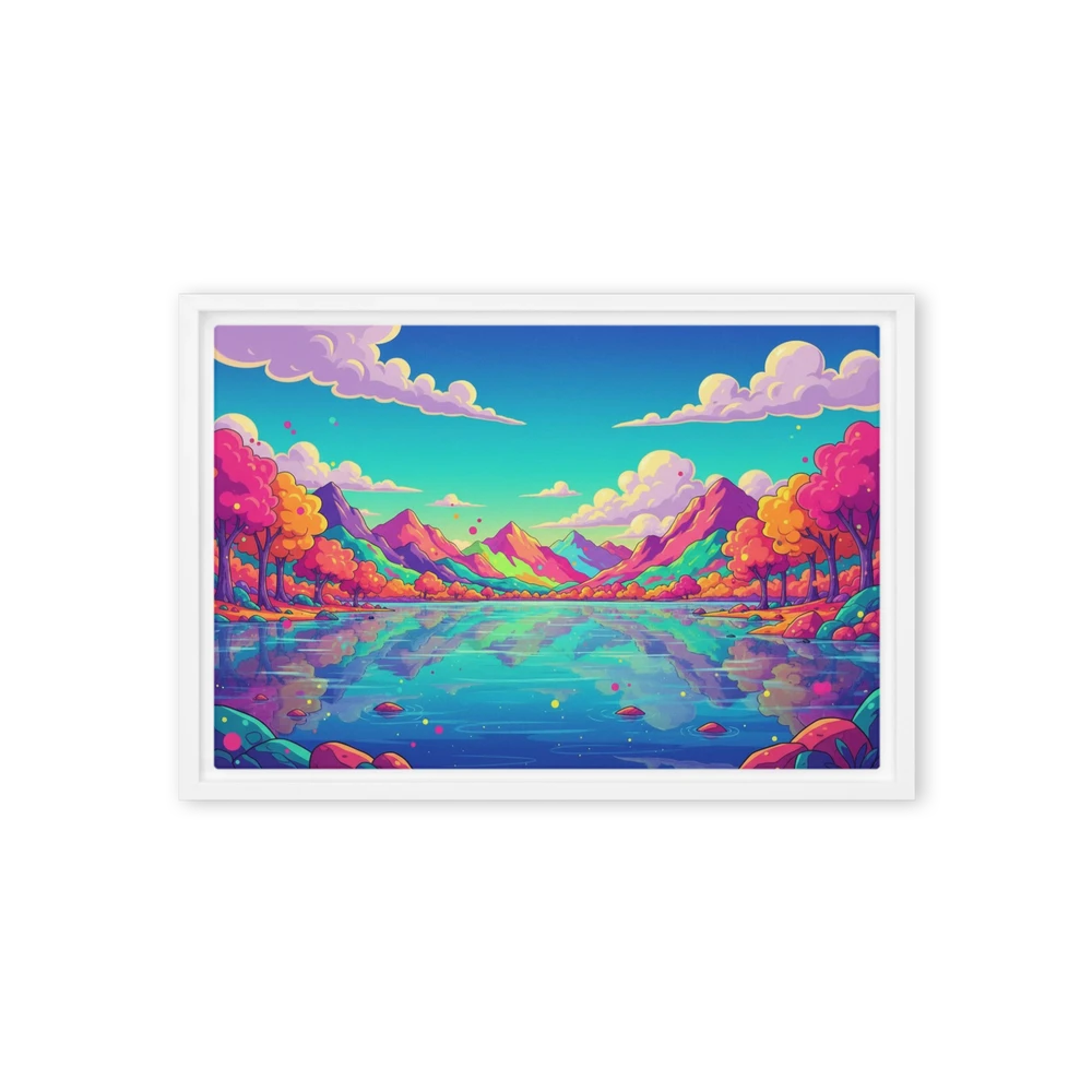 Whimsical Mountain Reflection | Art Print