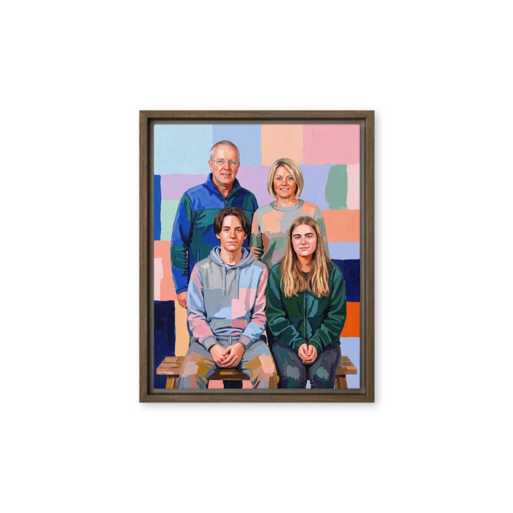 Family Portrait — Pastel Modernism