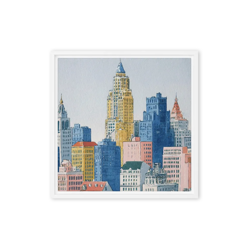 Urban Pastel Skyline 
 Canvas | 30″x 30″