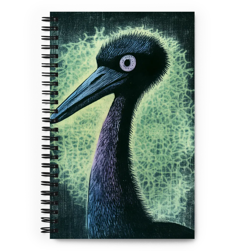 Enigmatic Bird Profile 
 Spiral Notebook | 140 pages