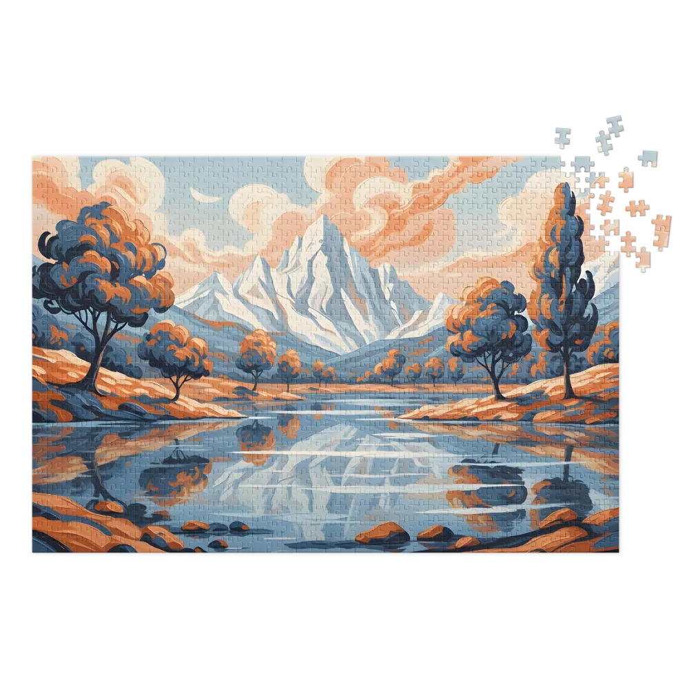 Impressionistic Mountain Lake