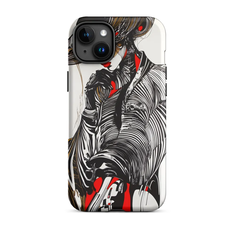 Stylized Female Figure Illustration | Phone Case