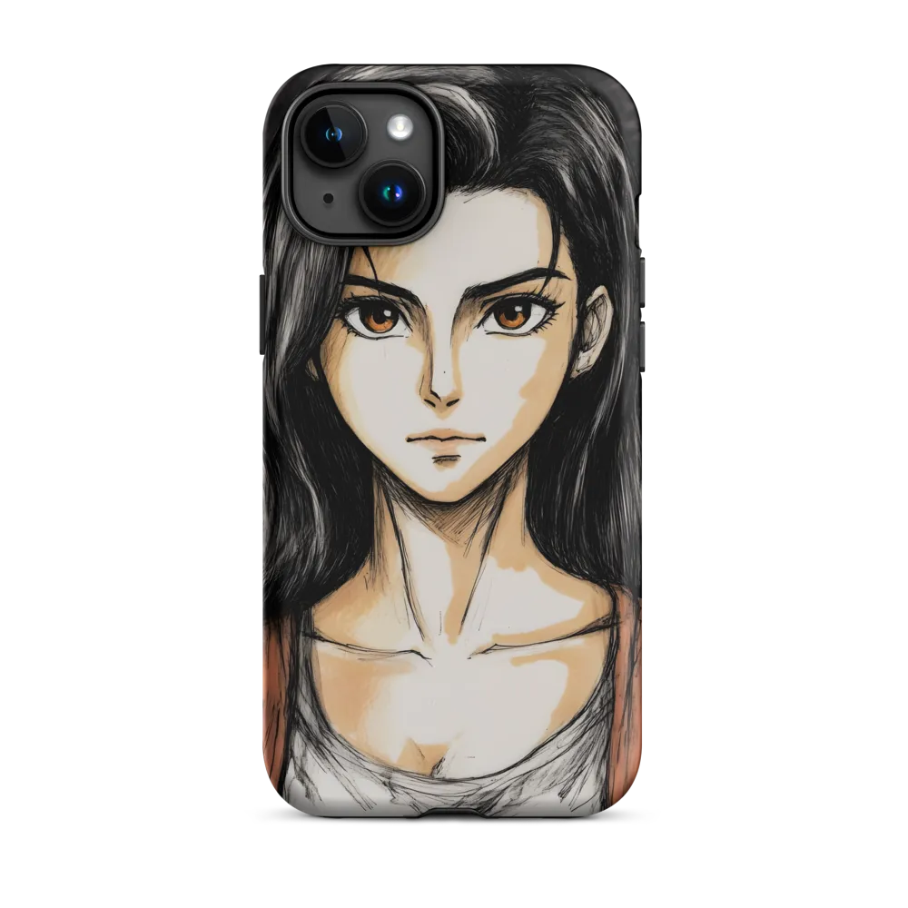 Female Anime Character Portrait | Phone Case
