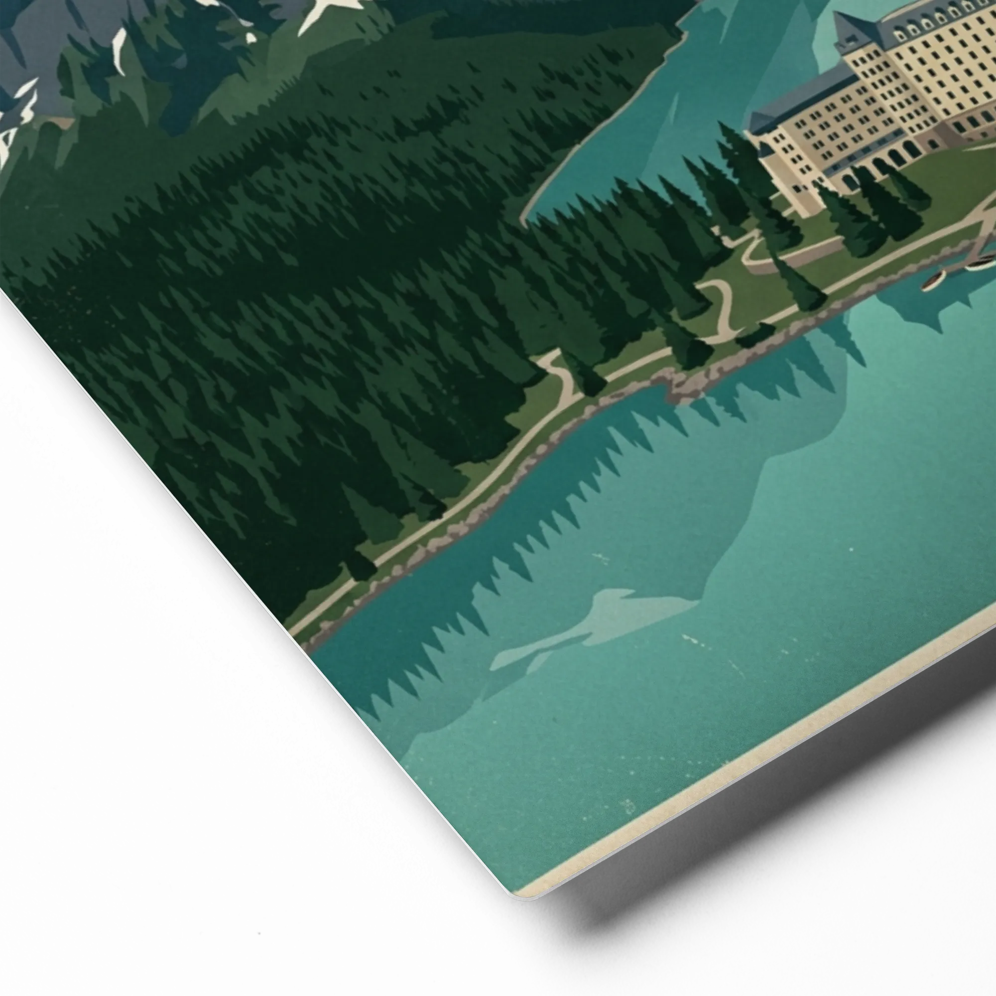 Fairmont Chateau Lake Louise 
 Poster with White Frame | 12″x 16″