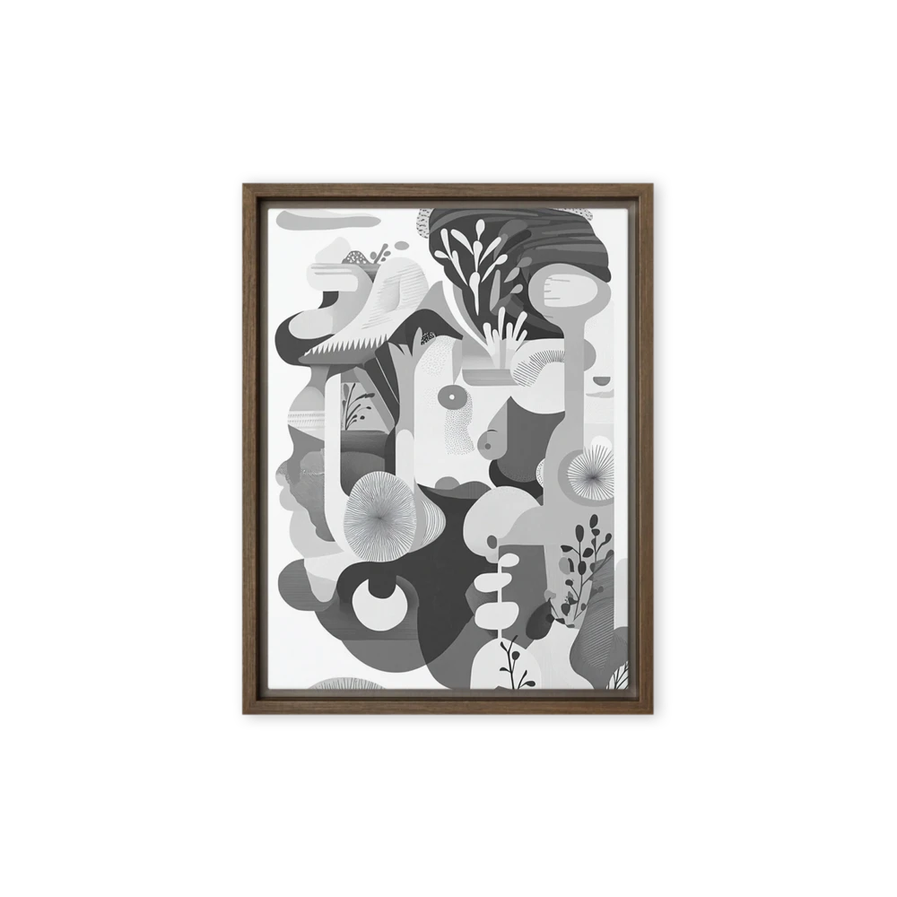 Organic Grayscale Abstraction | Art Print