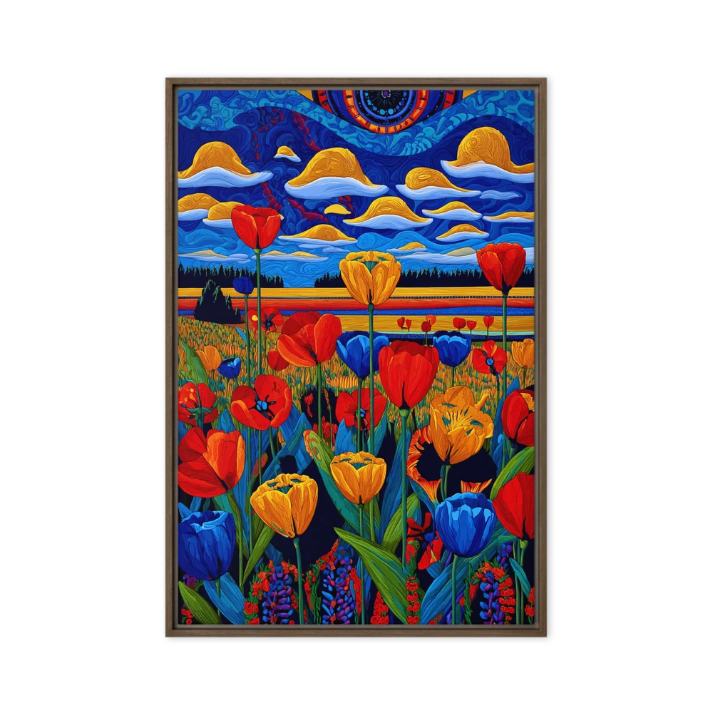 Swirling Tulip Meadow | Art Print