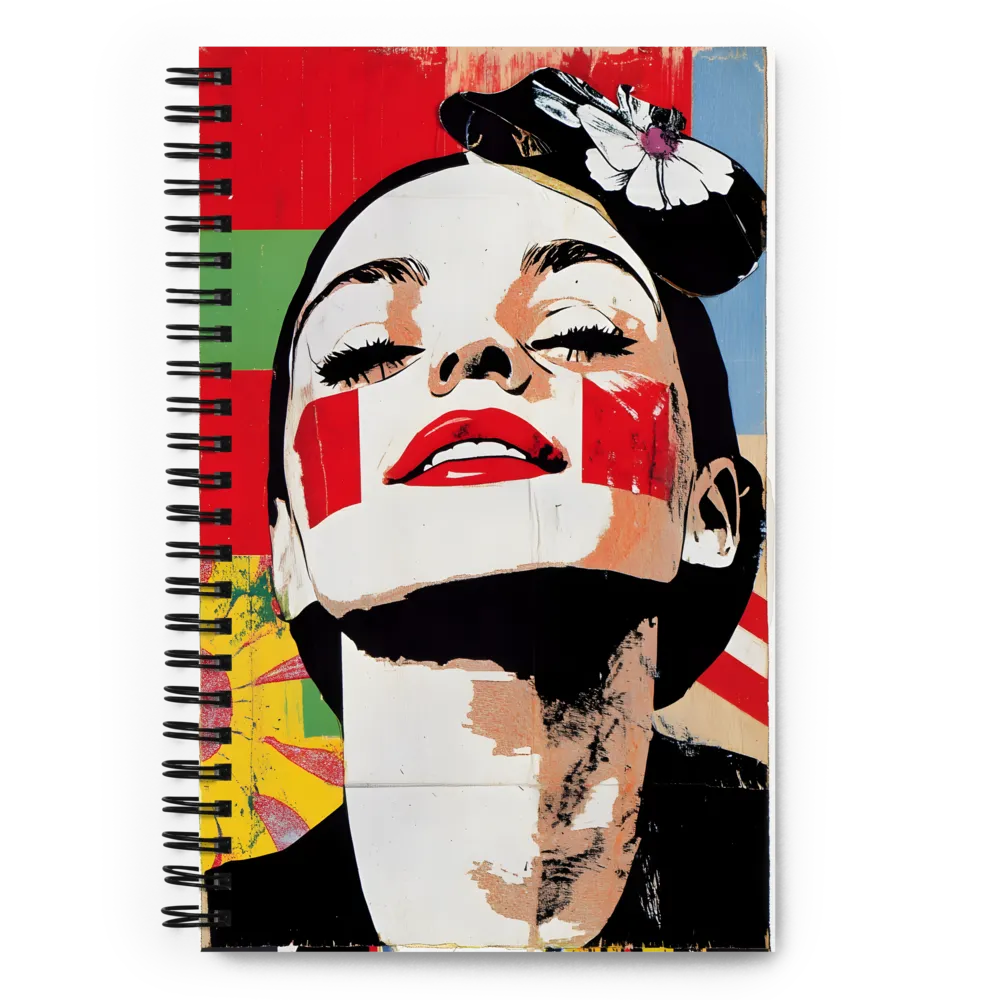 Expressive Pop Art Portrait 
 Spiral Notebook | 140 pages