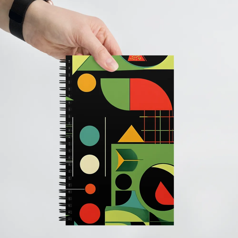 Geometric Color Blocks 
 Spiral Notebook | 140 pages