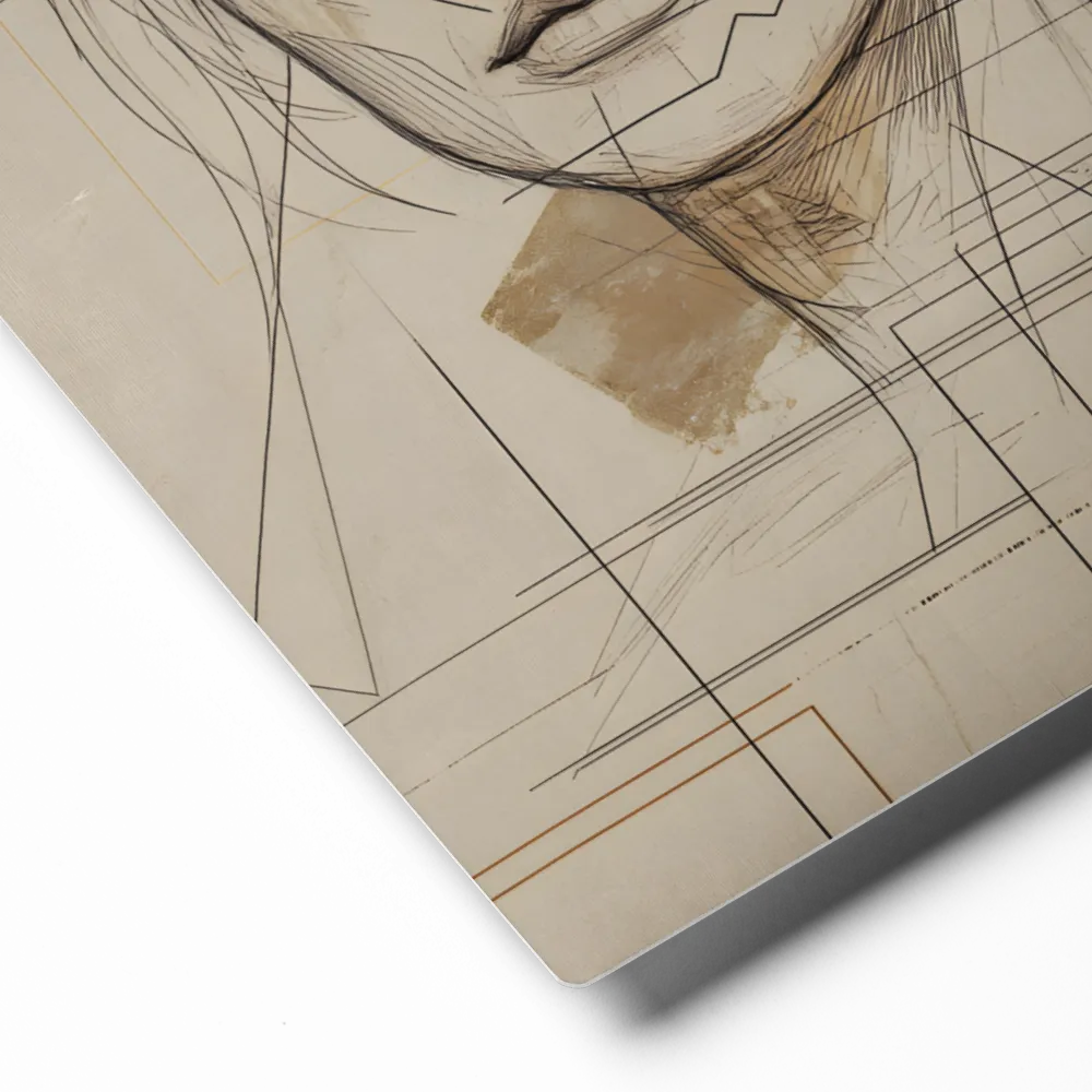 Geometric Portrait Study 
 Canvas | 30″x 30″