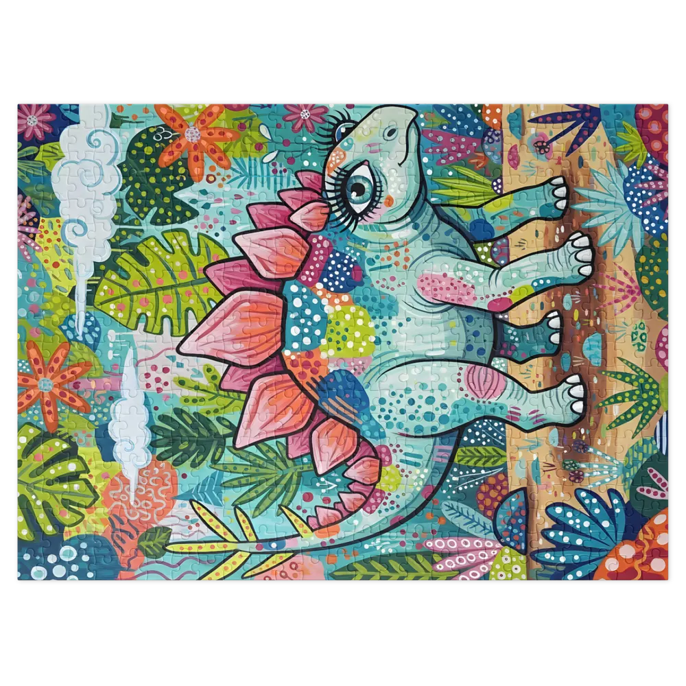 Floral Stegosaurus | Jigsaw Puzzles