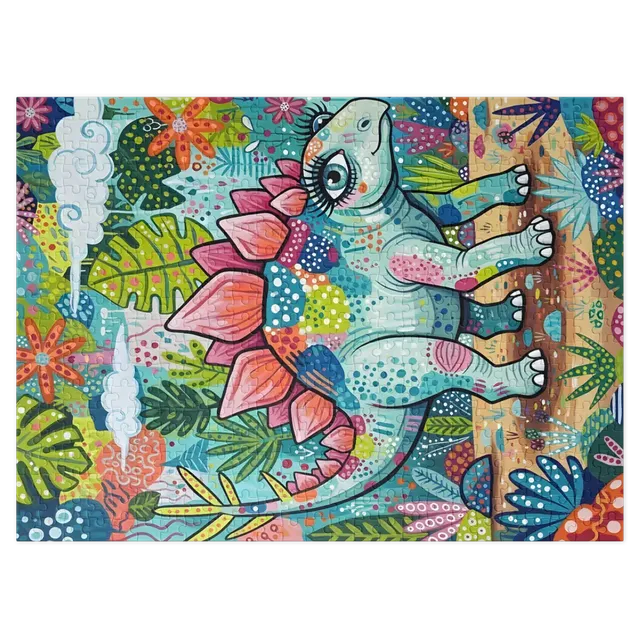 Floral Stegosaurus | Jigsaw Puzzles