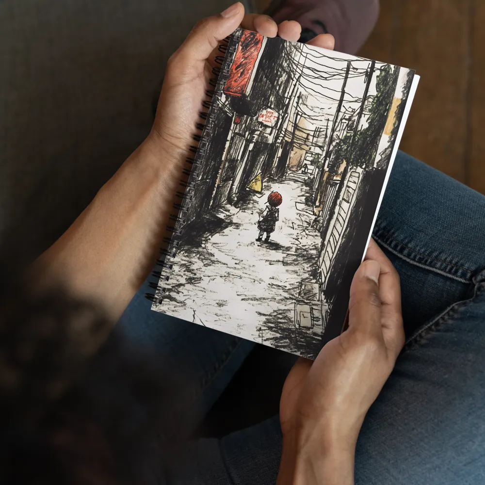Urban Alleyway Solitude 
 Spiral Notebook | 140 pages