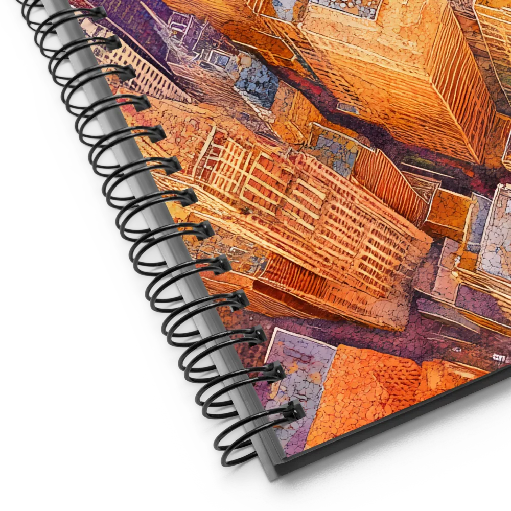 Urban Symphony in Orange and Purple