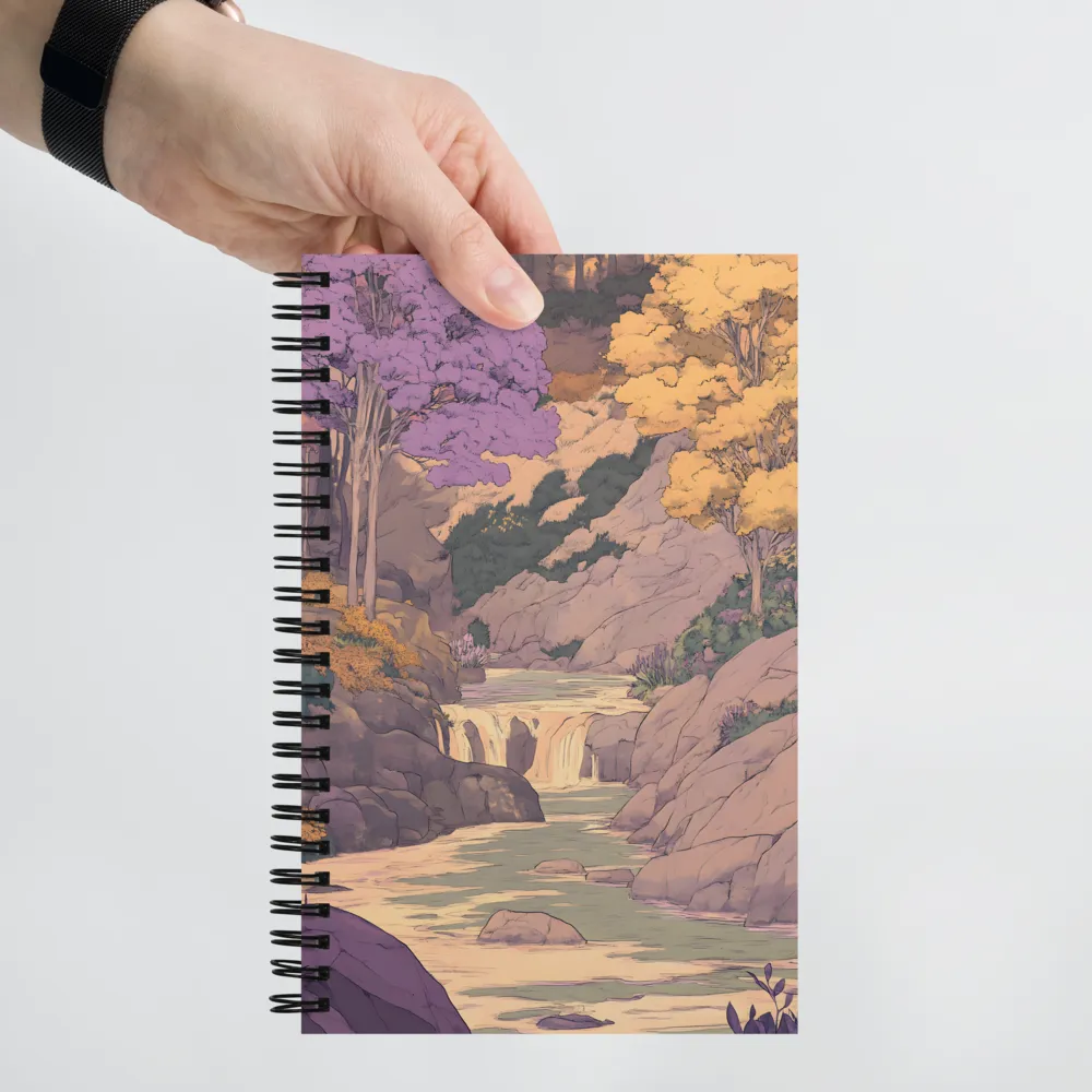 Serene Valley Falls 
 Spiral Notebook | 140 pages