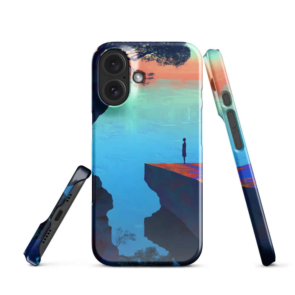 Solitary Figure, Surreal Waters 
 iPhone 12 mini | Tough Case