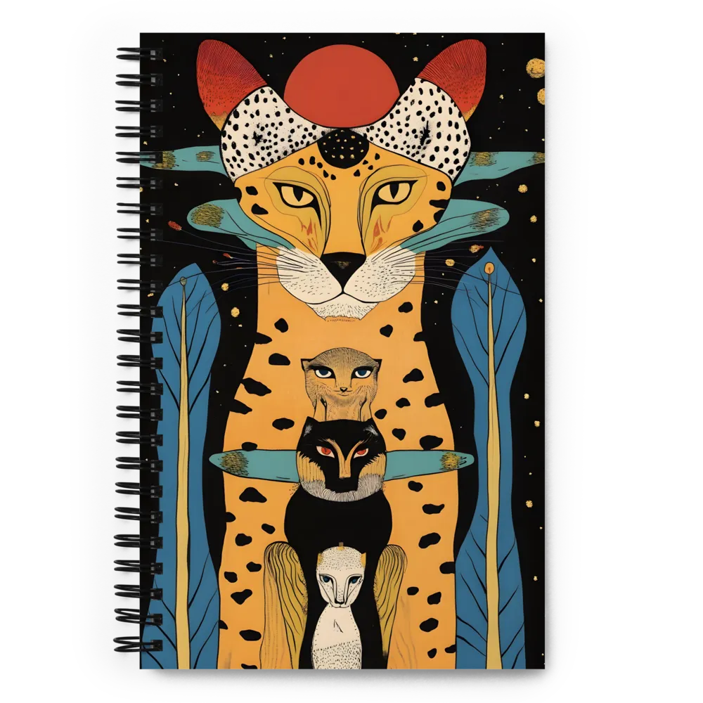 Feline Pantheon 
 Spiral Notebook | 140 pages
