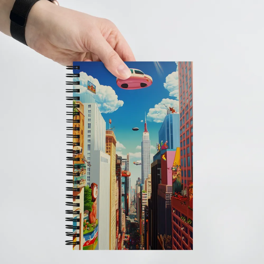 Future Metropolis Skyline 
 Spiral Notebook | 140 pages
