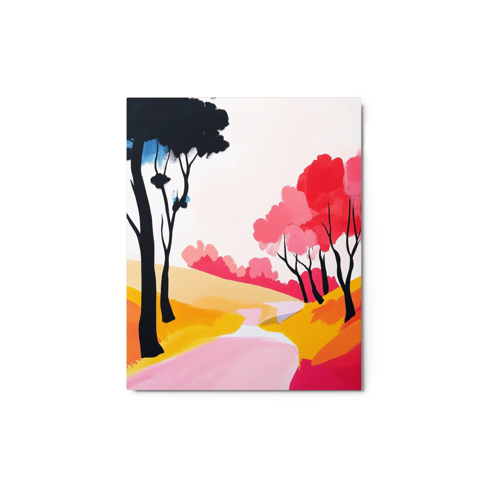 Abstract Landscape with Trees and River