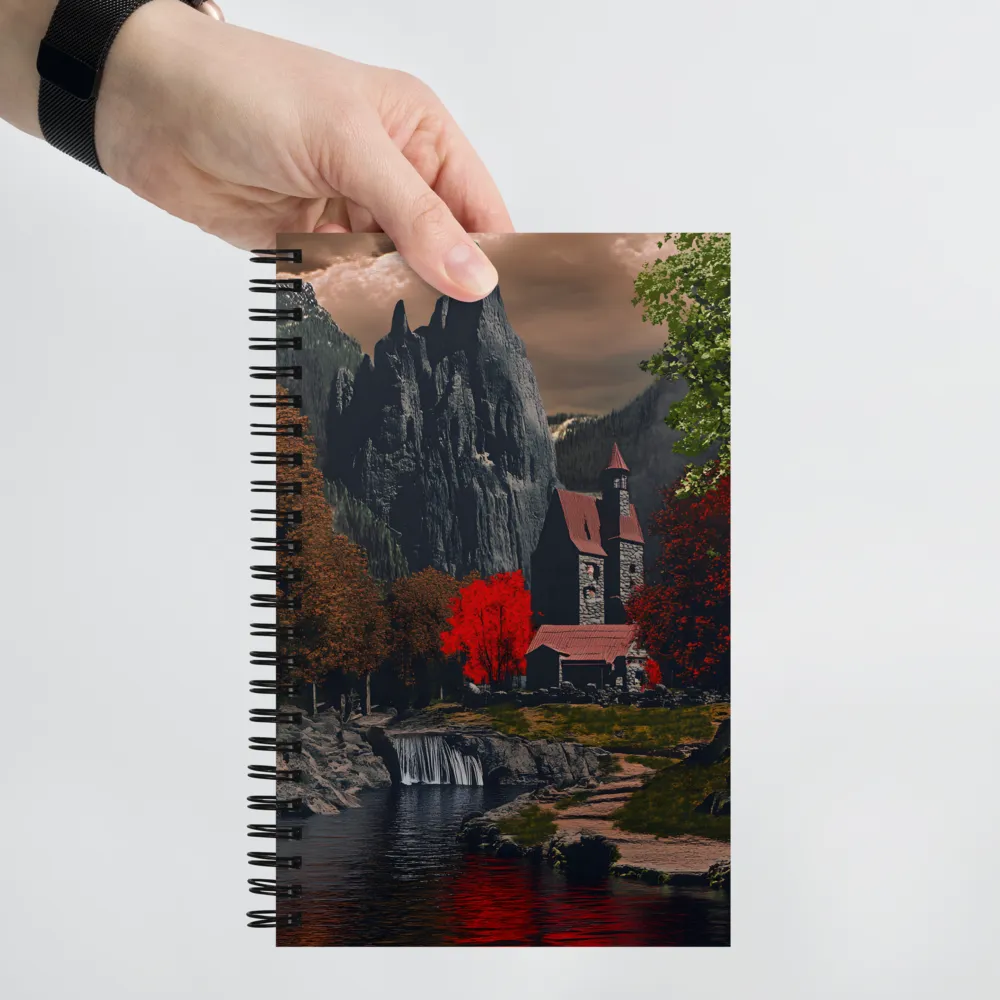Mystical Fortress Among Crimson Woods