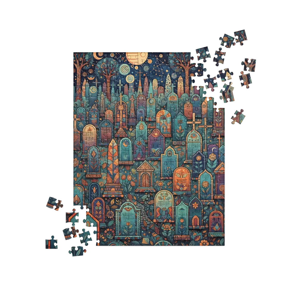 Moonlit Memorial 
 Jigsaw Puzzle in Tin Box