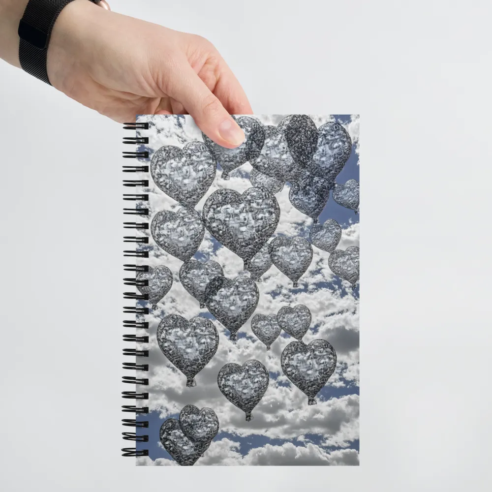 Floating Heart Balloons 
 Spiral Notebook | 140 pages
