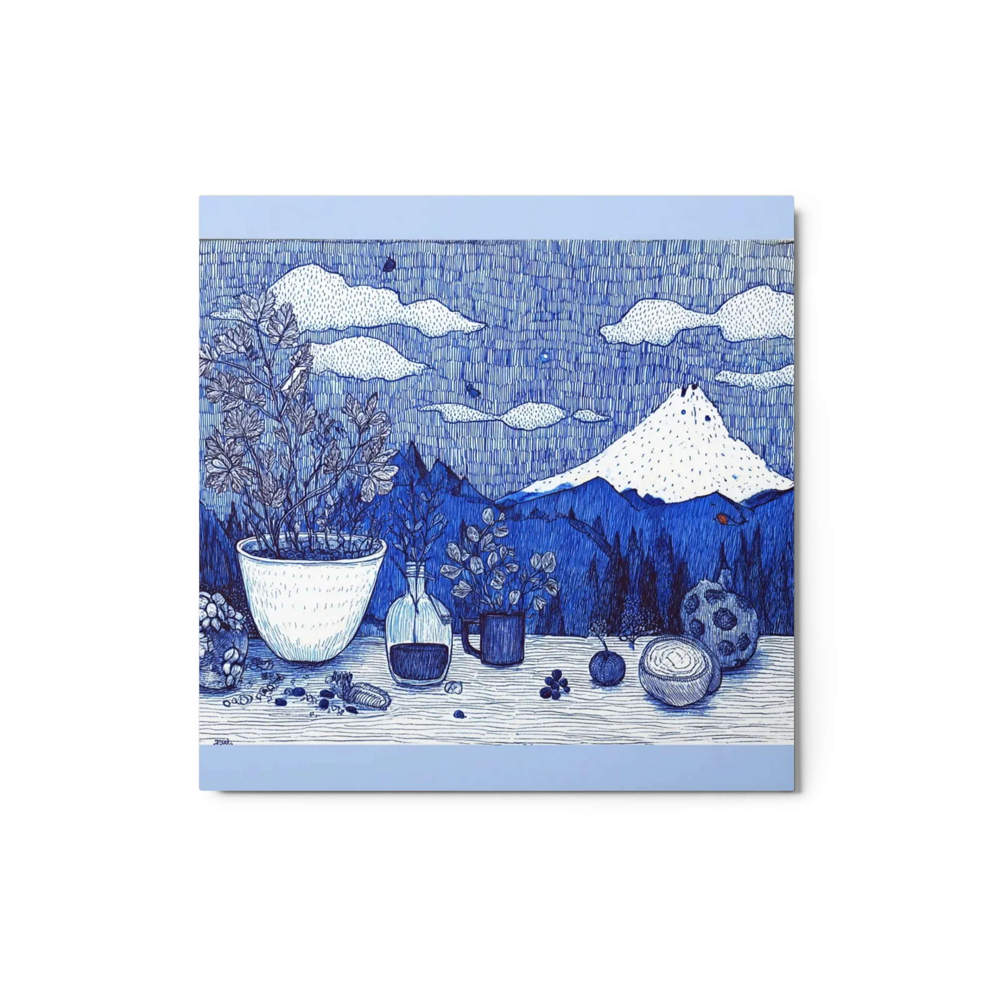Blue Fuji Still Life