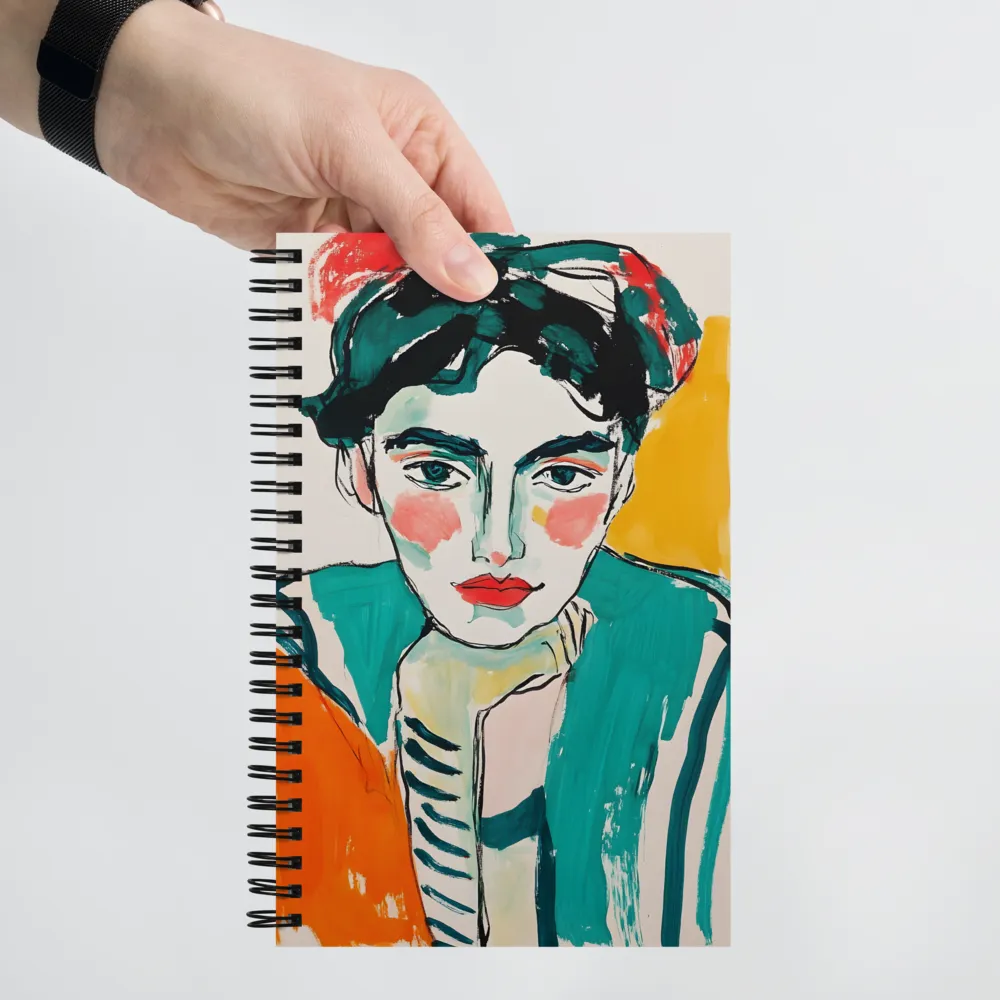 Expressive Pop Art Portrait 
 Spiral Notebook | 140 pages