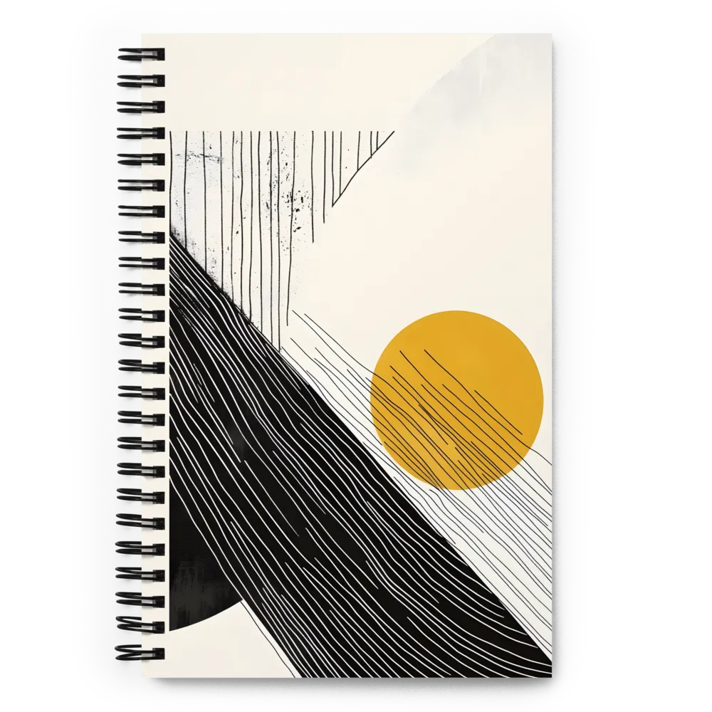 Abstract Sun and Lines 
 Spiral Notebook | 140 pages