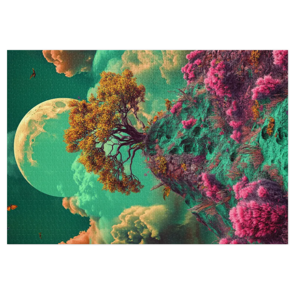 Lunar Bloomscape 
 Jigsaw Puzzle in Tin Box