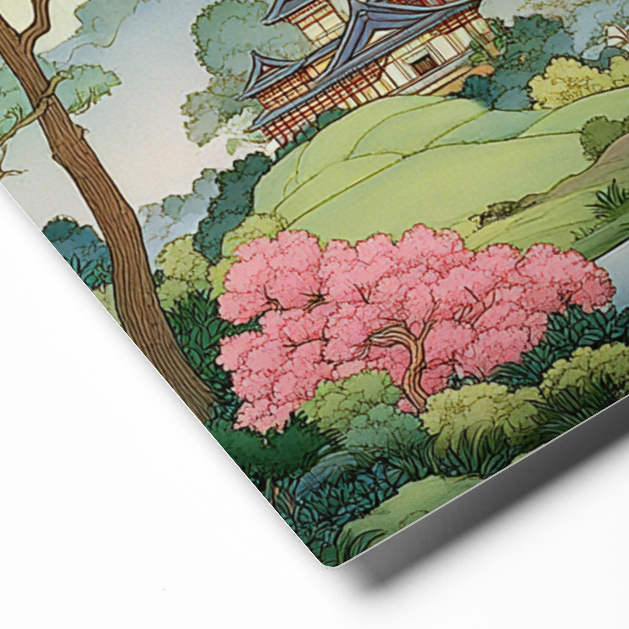 Serene Pagoda Valley 
 Canvas | 6″x 6″