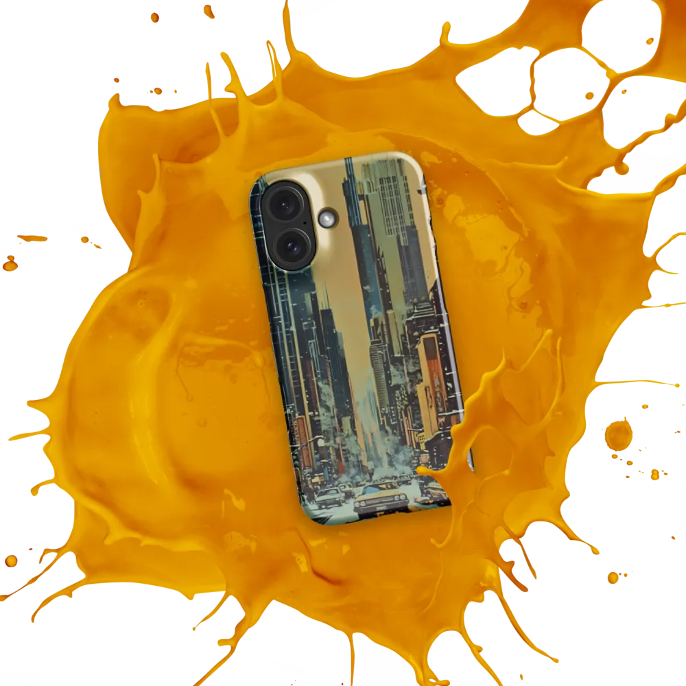 Winter Cityscape Painting 
 iPhone 16 Pro | Tough Case