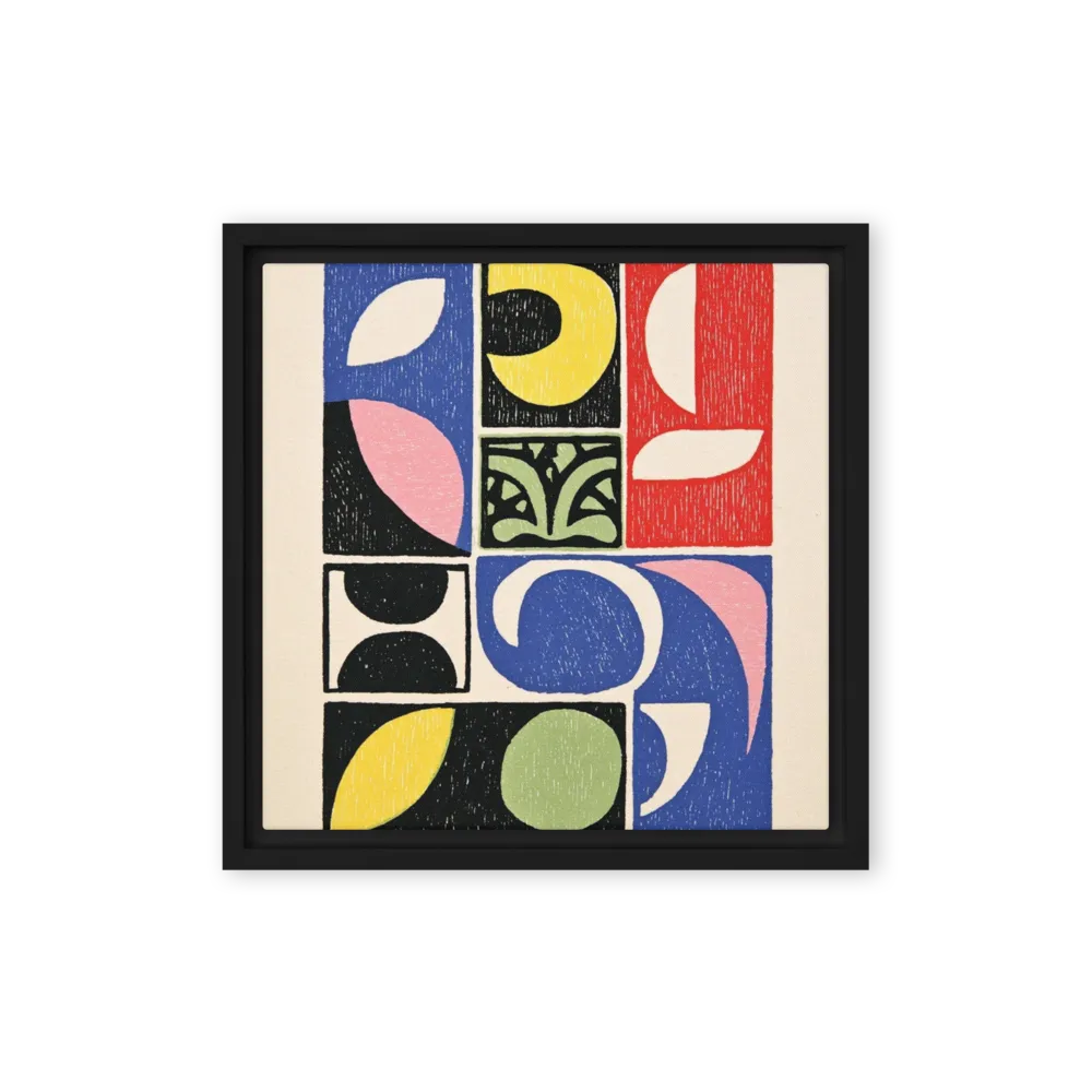 Composition in Blocks 
 Poster with Black Frame | 12″x 12″