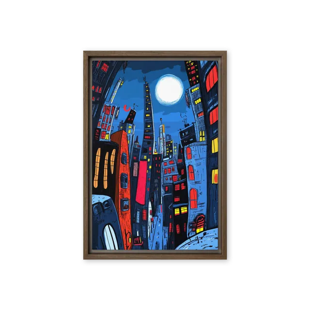 Moonlit Urbanity | Art Print