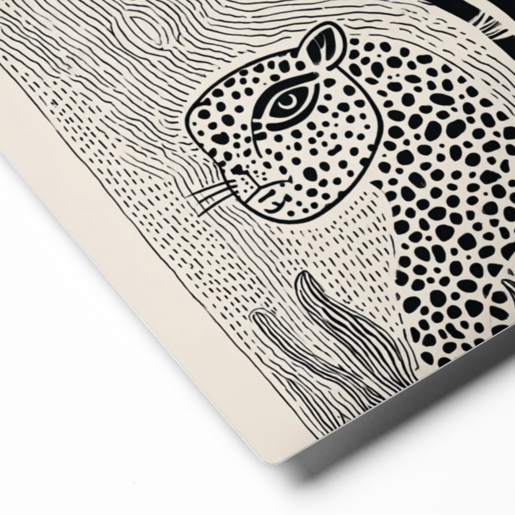 The Spotted Sentinel 
 Poster with White Frame | 12″x 12″