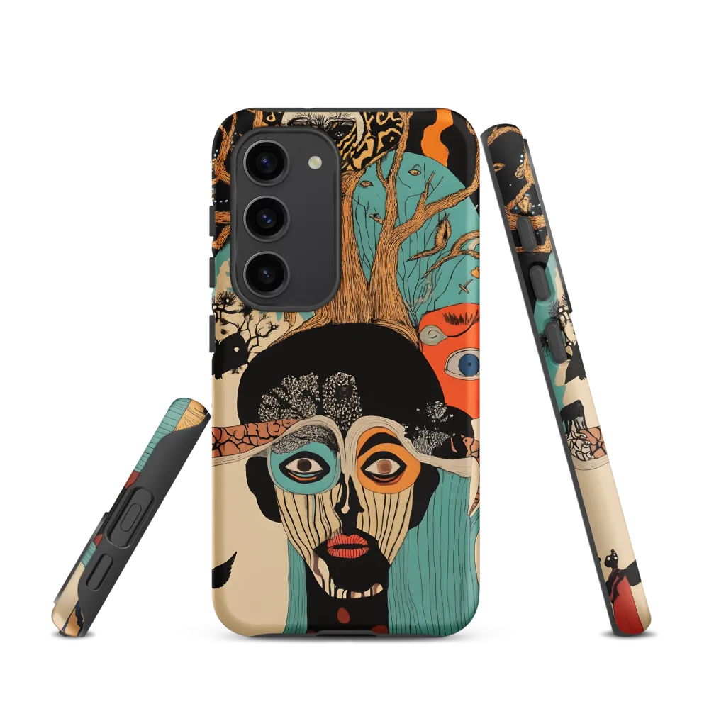 Surreal Portrait with Tree Motif | Phone Case